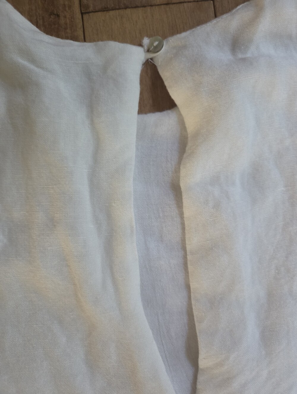 Urban Outfitters Linen Blend Ruffle Sleeve Tie Waist Mini Dress XS - Picture 8 of 8